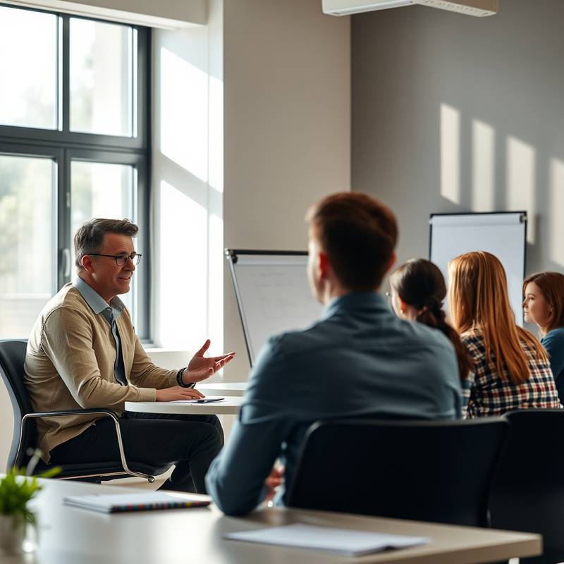 Instructor conducting a behavioral Interviewer training session